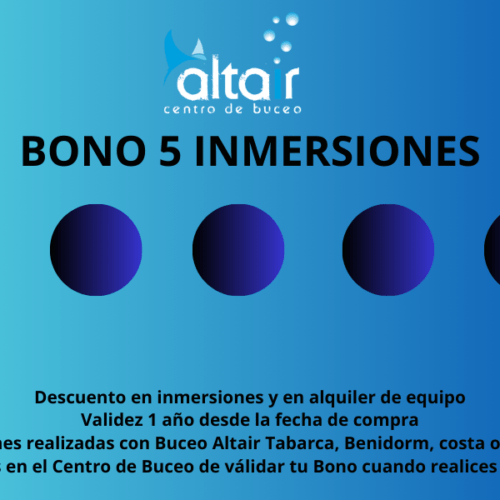 Bono 5 Inmersiones